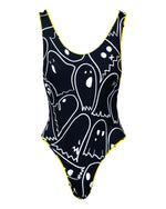 Pac-Girl the Black and Yellow Reversible Swimsuit